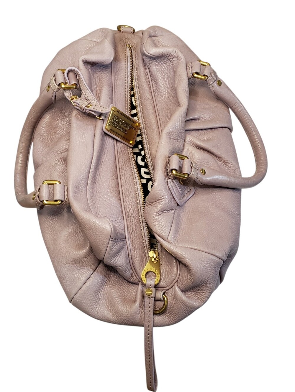 Marc by Marc Jacobs Blush Pink Leather Shoulder Bag with Gold Hardware - Picture 4 of 6